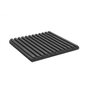 Trilplaat, rubber 100 x 100 x 8 mm