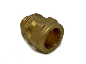 Rechte koppeling 22xR15 klemring x buitendraad 2-pack