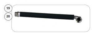 Flexibele slang 600 mm -0616