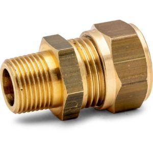 Rechte koppeling 22 x R25 klemring x ext. draad