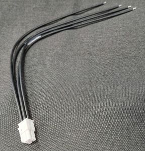DR RS 4-pins, 2-rijige Molex Mini Fit JR-connector met 30 cm kabel