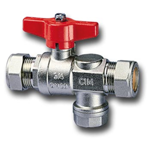Kogelkraan met filter 28 mm CU