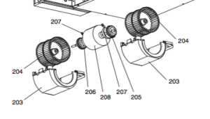 Ventilatormotor Mitsubishi SEZ-KD35VA