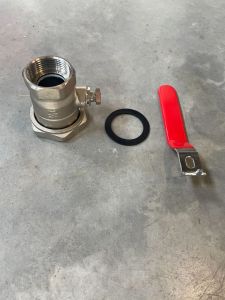 Kogelkraan R50-R32 met hendel. LM 21