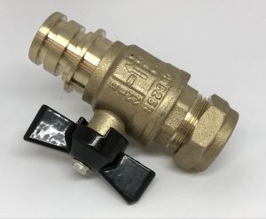 063. Kogelkraan met filter DN20